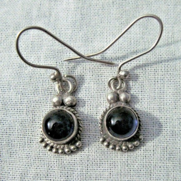 Jewelry - Vintage Sterling Silver Amethyst Earrings